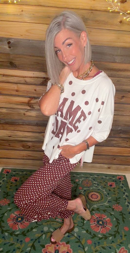 Gameday Print Top