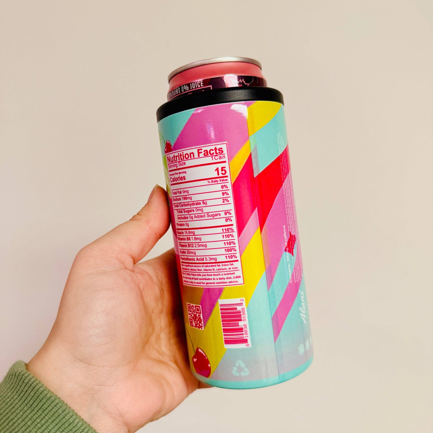 Slim Can Cooler, Cherry Energy