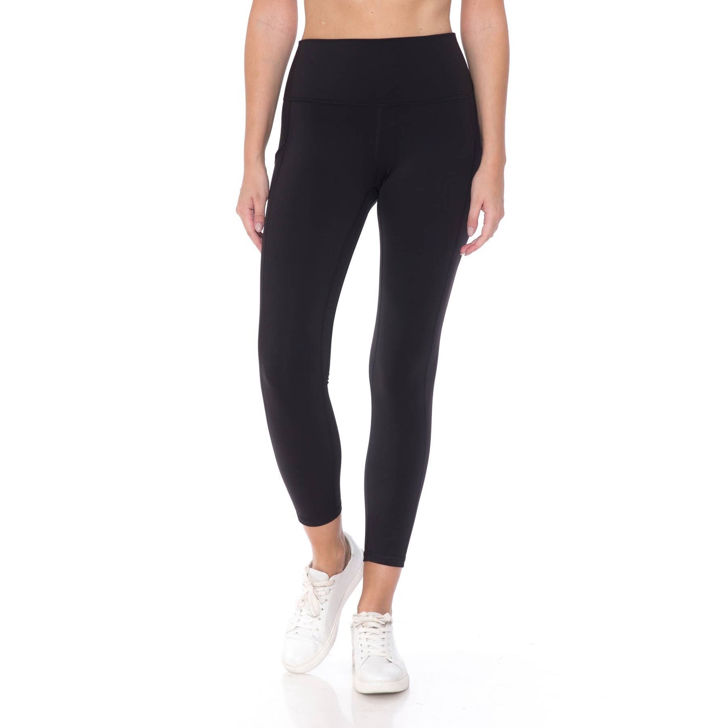 Premium Nylon Activewear Capri Leggings (21" Inseam)