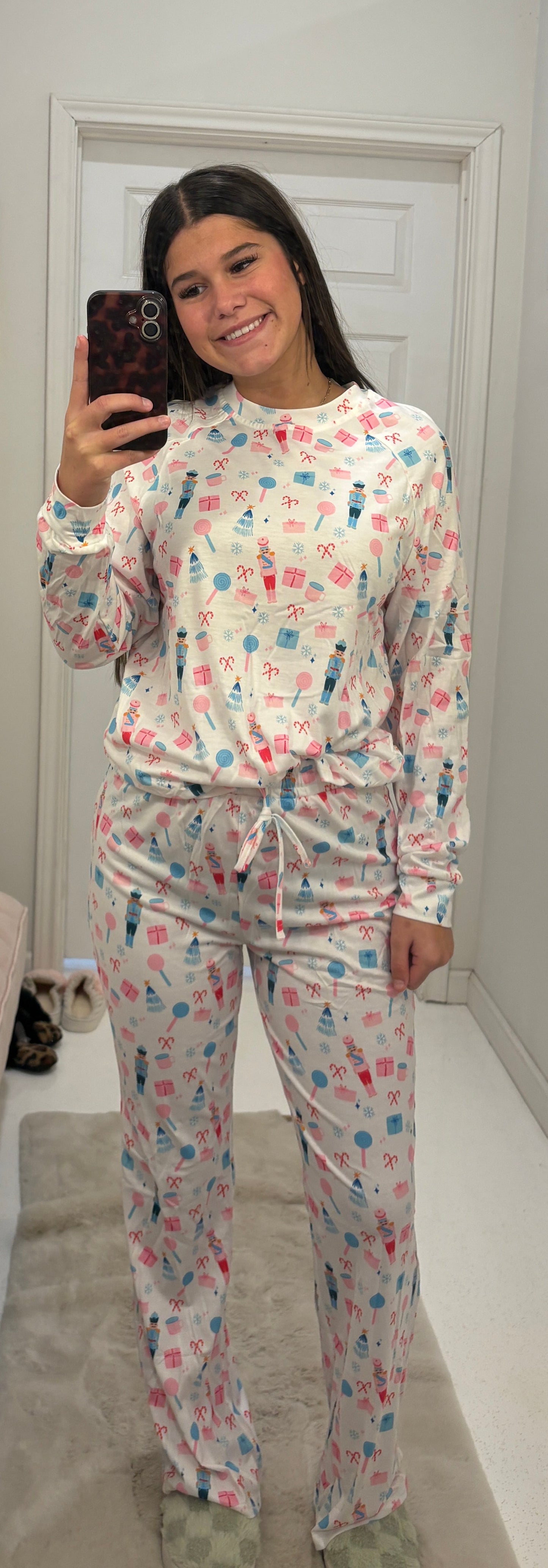 Christmas Top and Pants Lounge Set