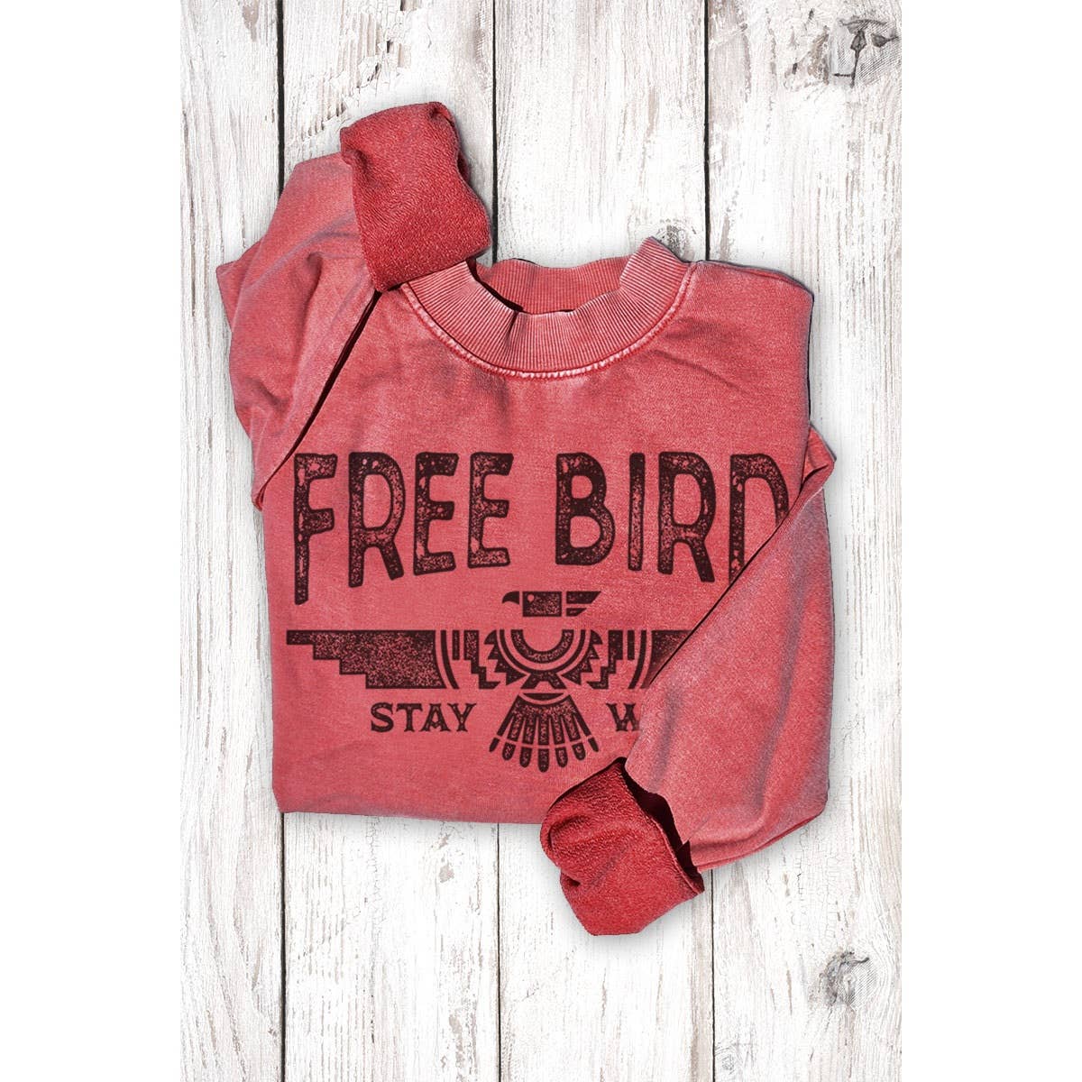 FREE BIRD  MINERAL GRAPHIC SWEATWHIRTS