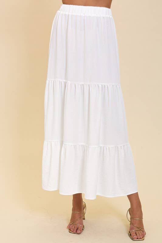 Boho High Waisted Airflow Maxi Skirt