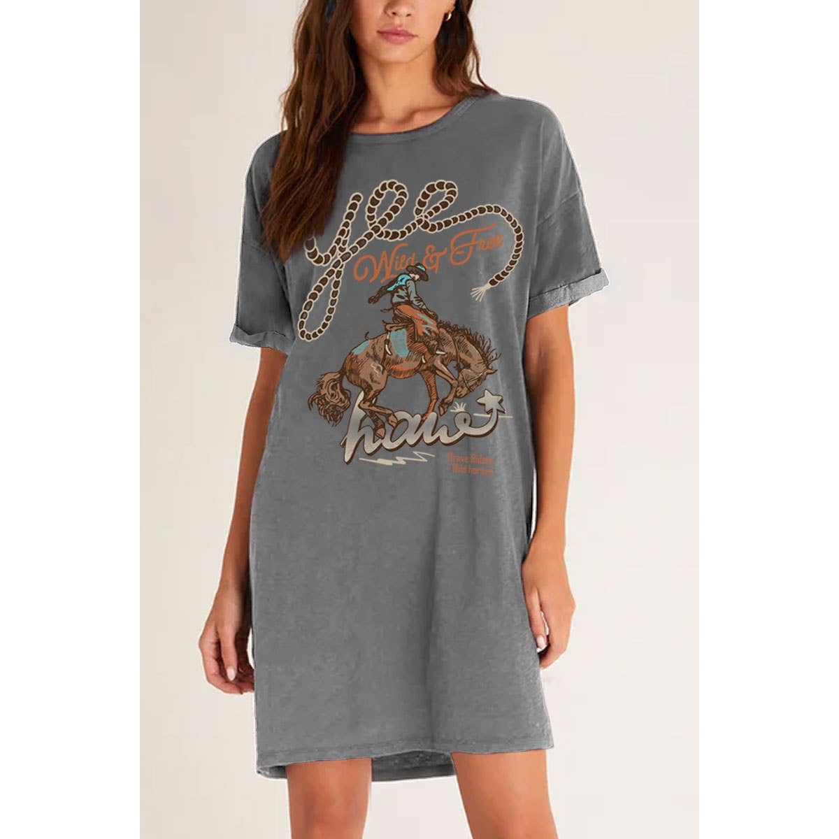 YEE WILD N FREE MINERAL GRAPHIC DRESS