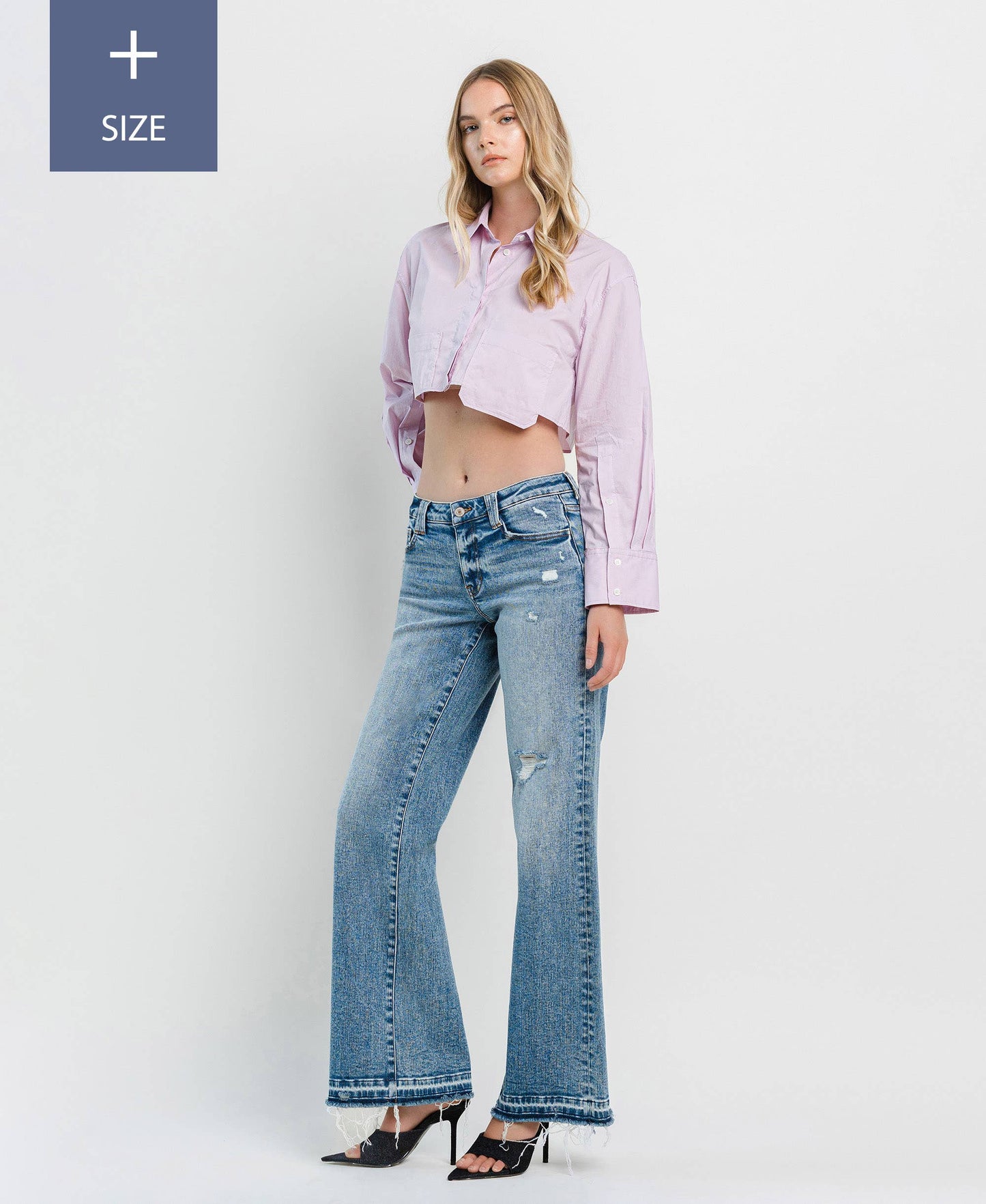 PLUS SIZE TUMMY CONTROL HIGH RISE WIDE LEG