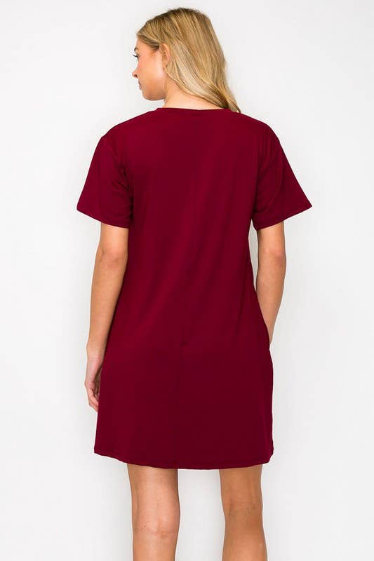 On The Go T- Shirt Dress with Pockets