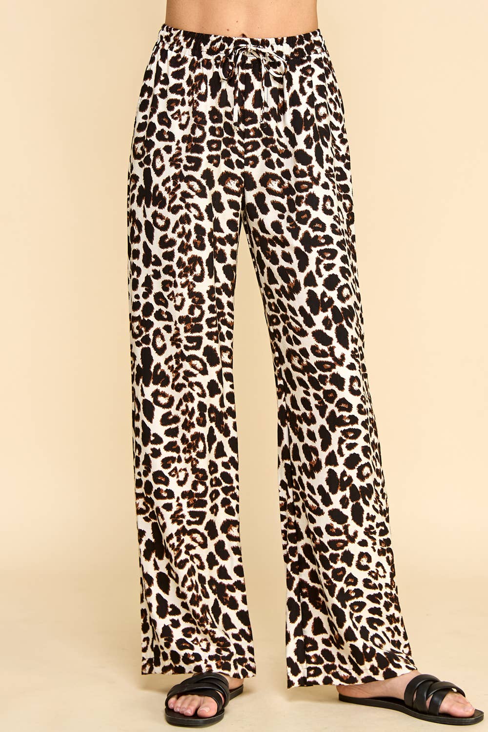Animal Printed Pants with Pockets