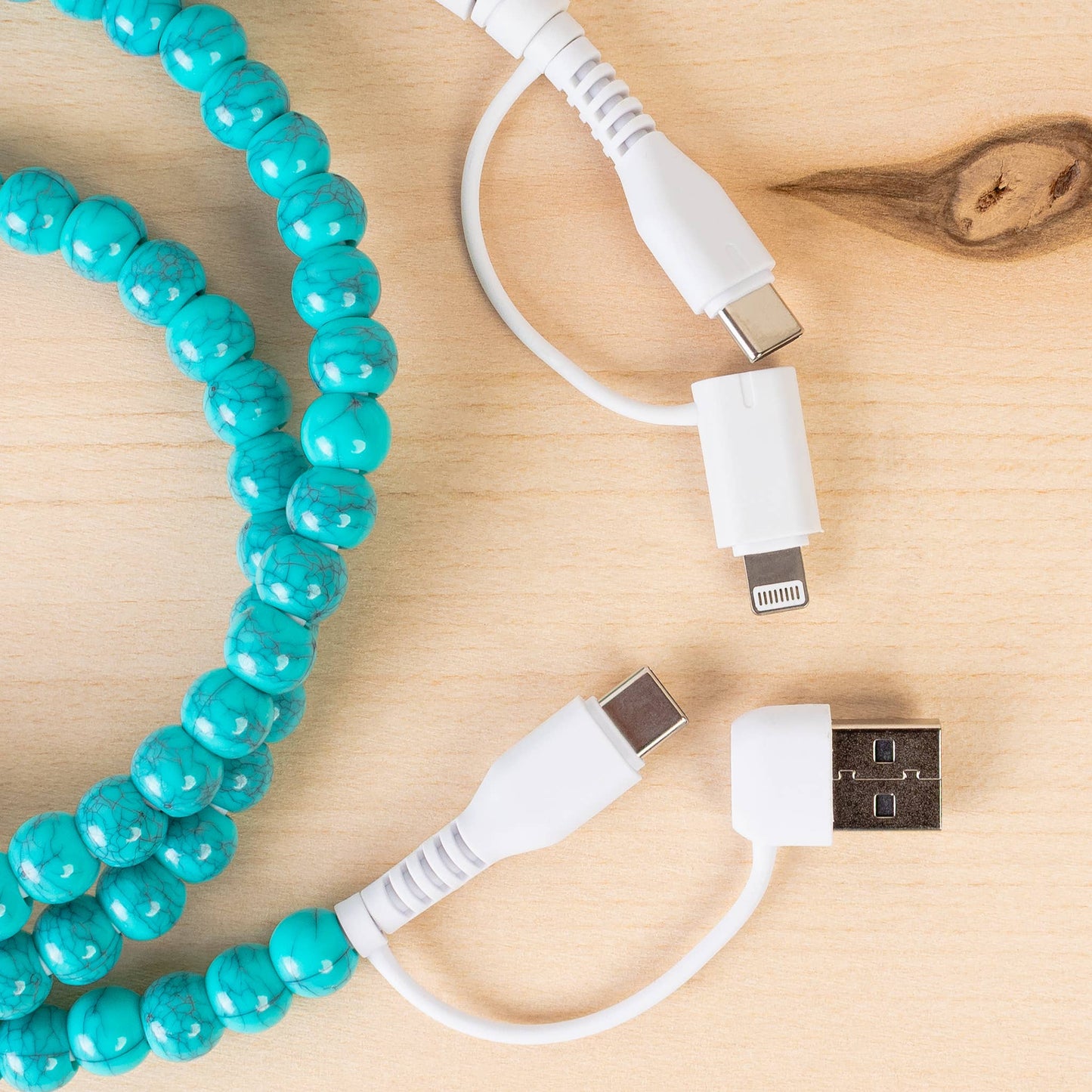 4-in-1 Beaded Charging Cable 