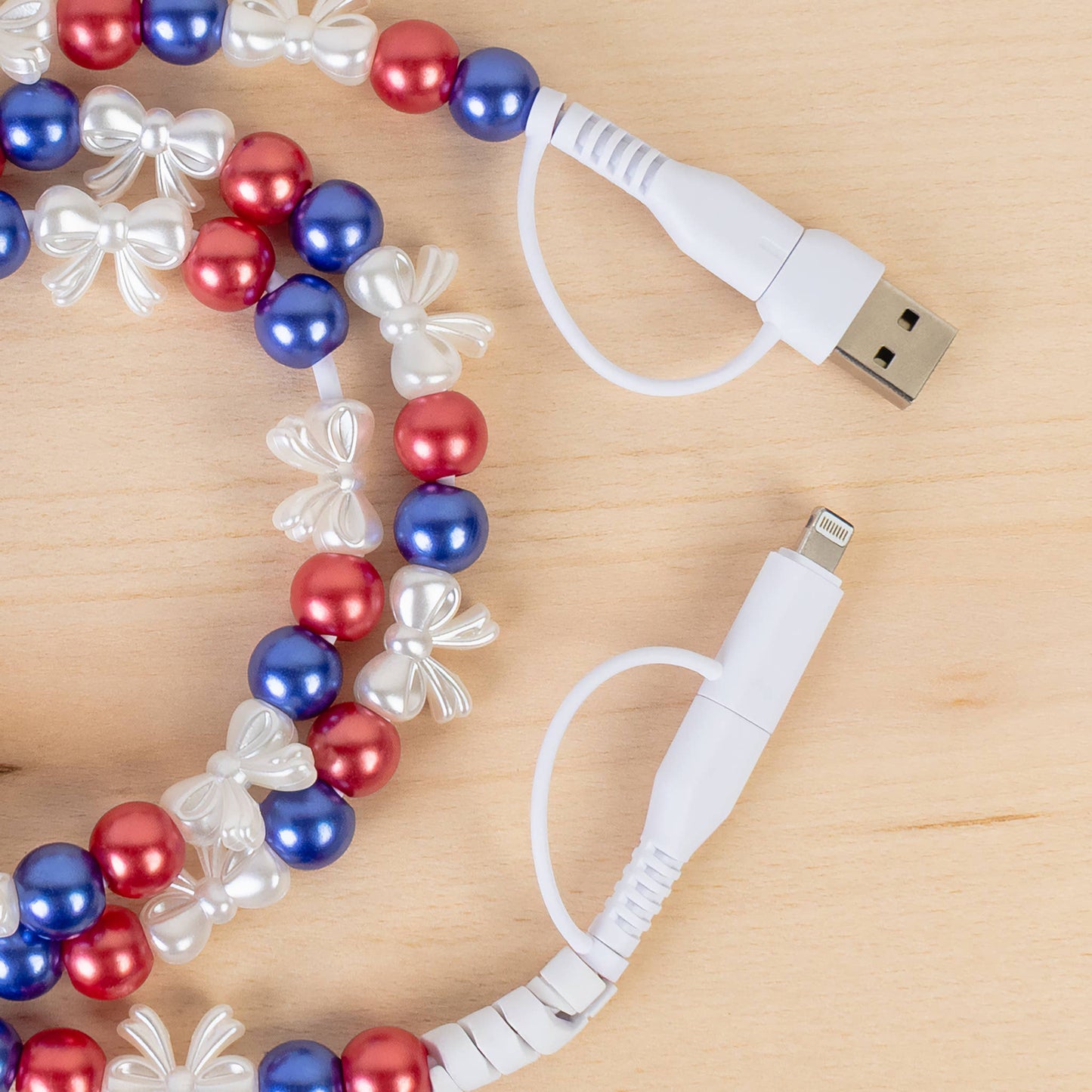 4-in-1 Beaded Charging Cable