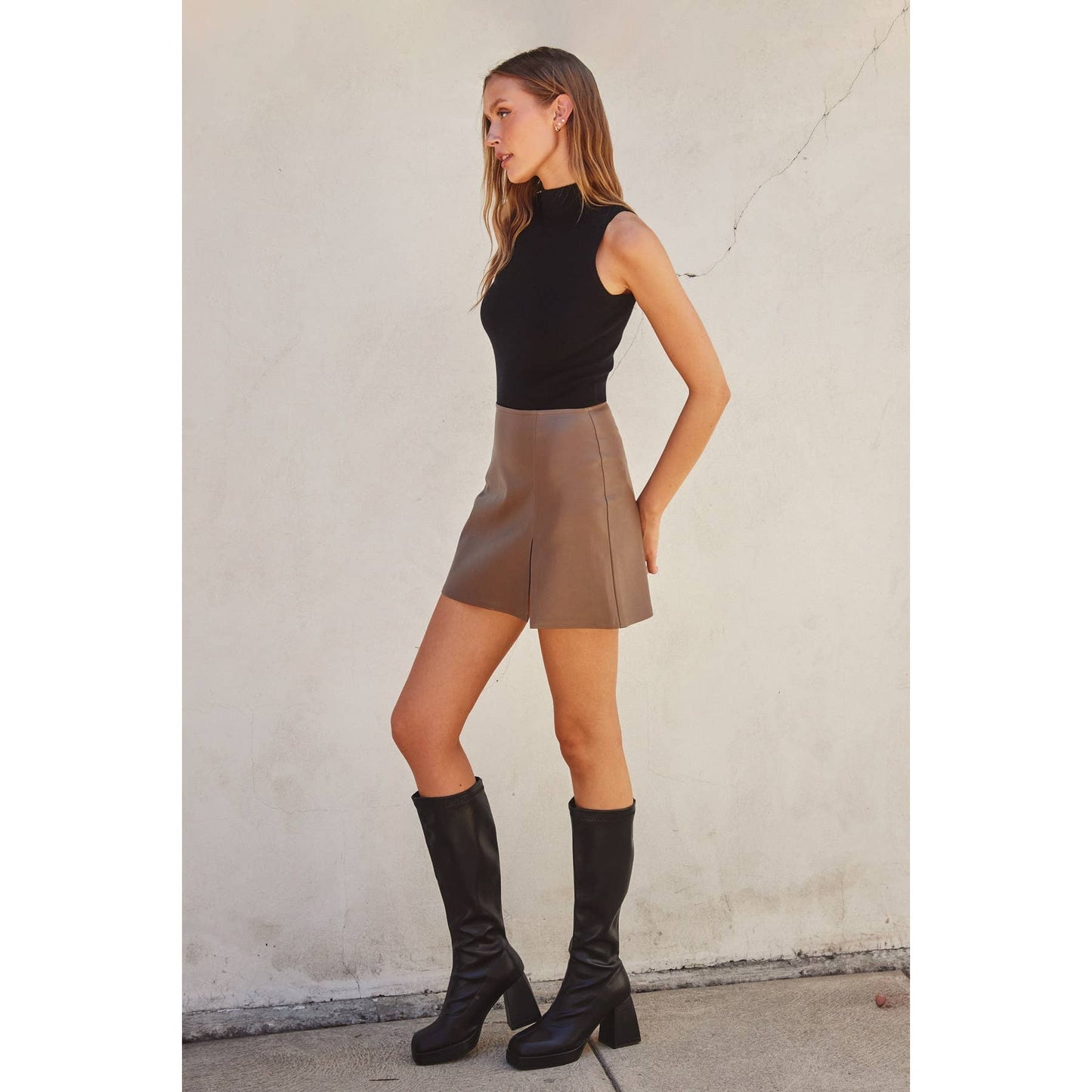 Turtleneck Tank Knitted Bodysuit