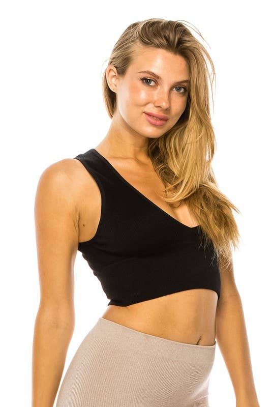 Seamless V-neck Bralette