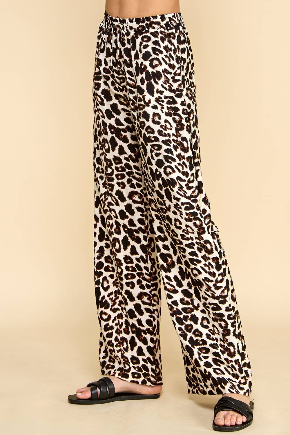 Animal Printed Pants with Pockets