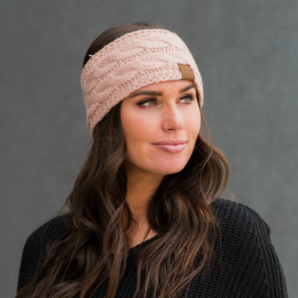 CC Cable Knit Lined Headwrap