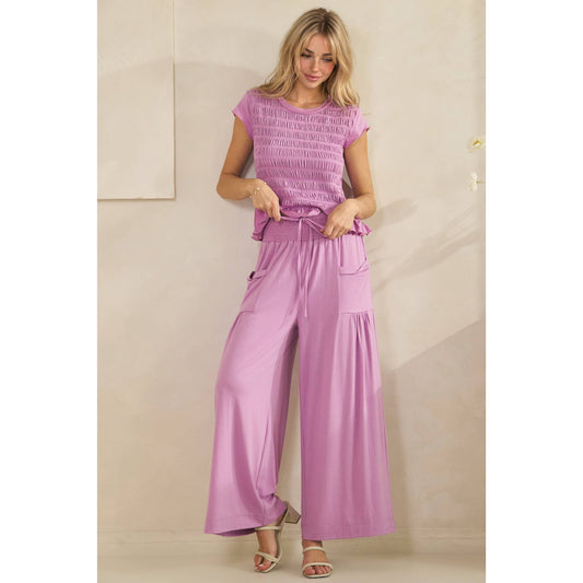 Boho Smocked Lounge Set