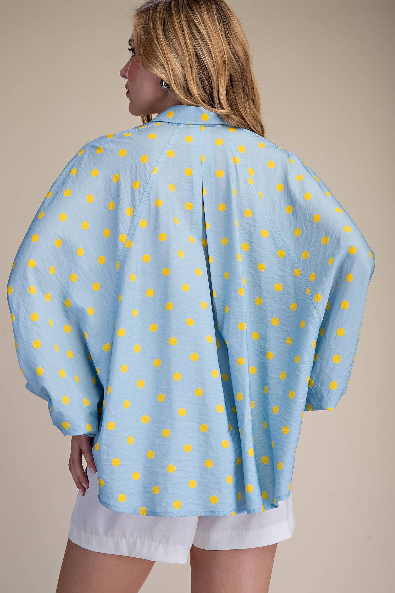 Button Front Polka Dot Shirt