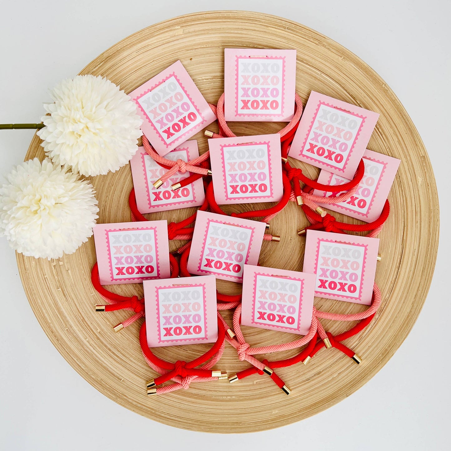 "XOXO" Double Hair Tie - Valentine's Day Thank You Gift