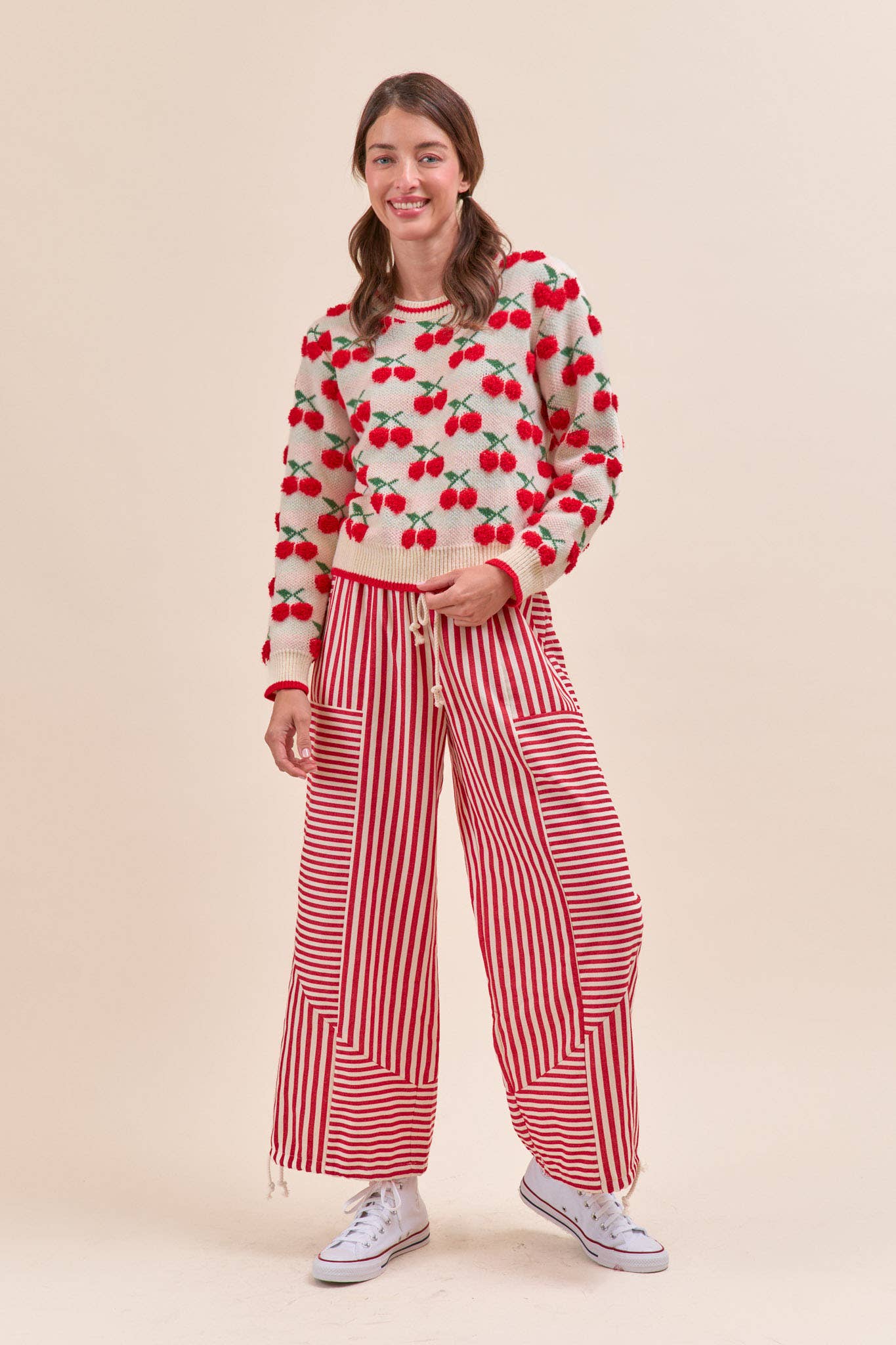 MIXED STRIPES PARACHUTE PANTS