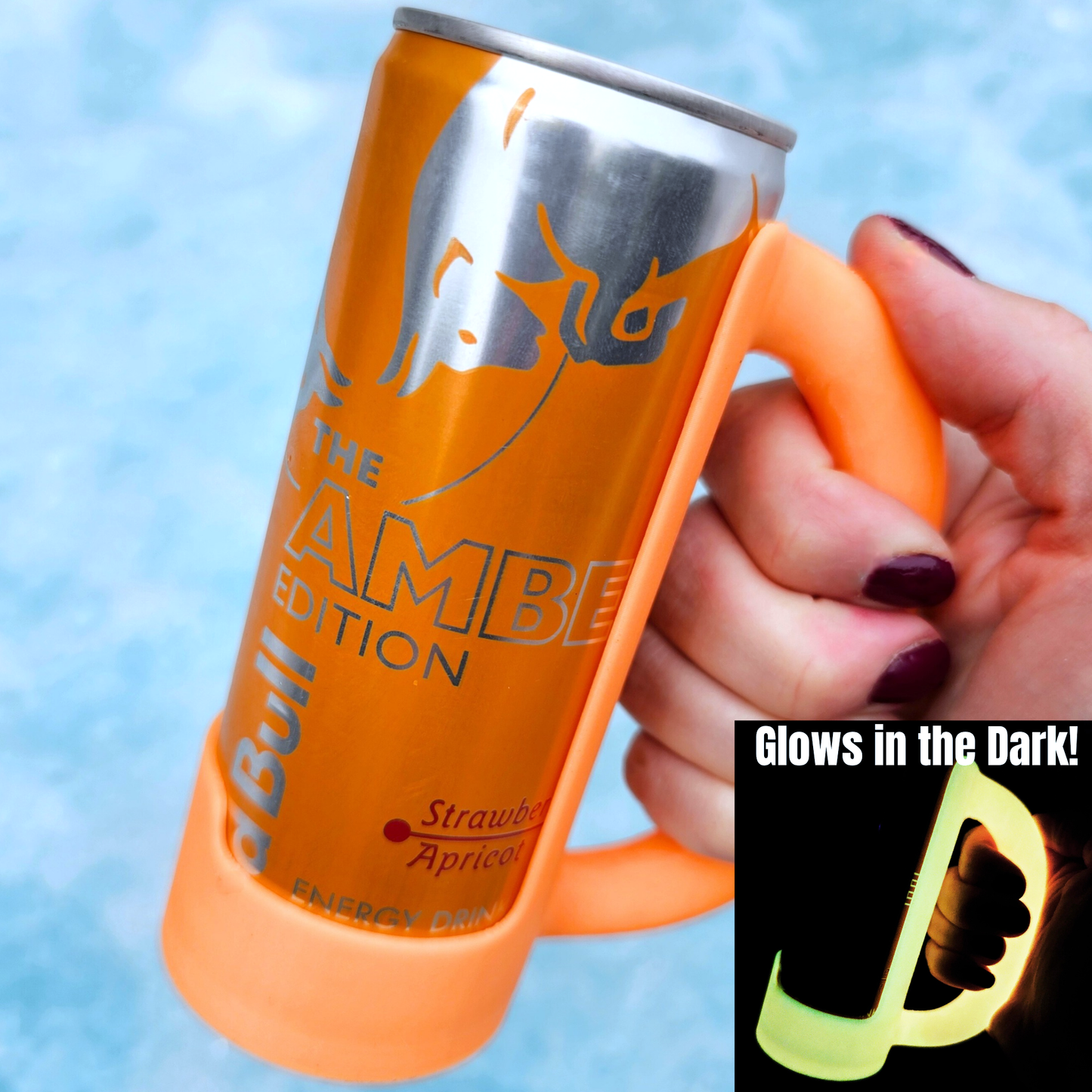 8.4 oz. SMALL Mini Redbull Slim Can Holder Handle