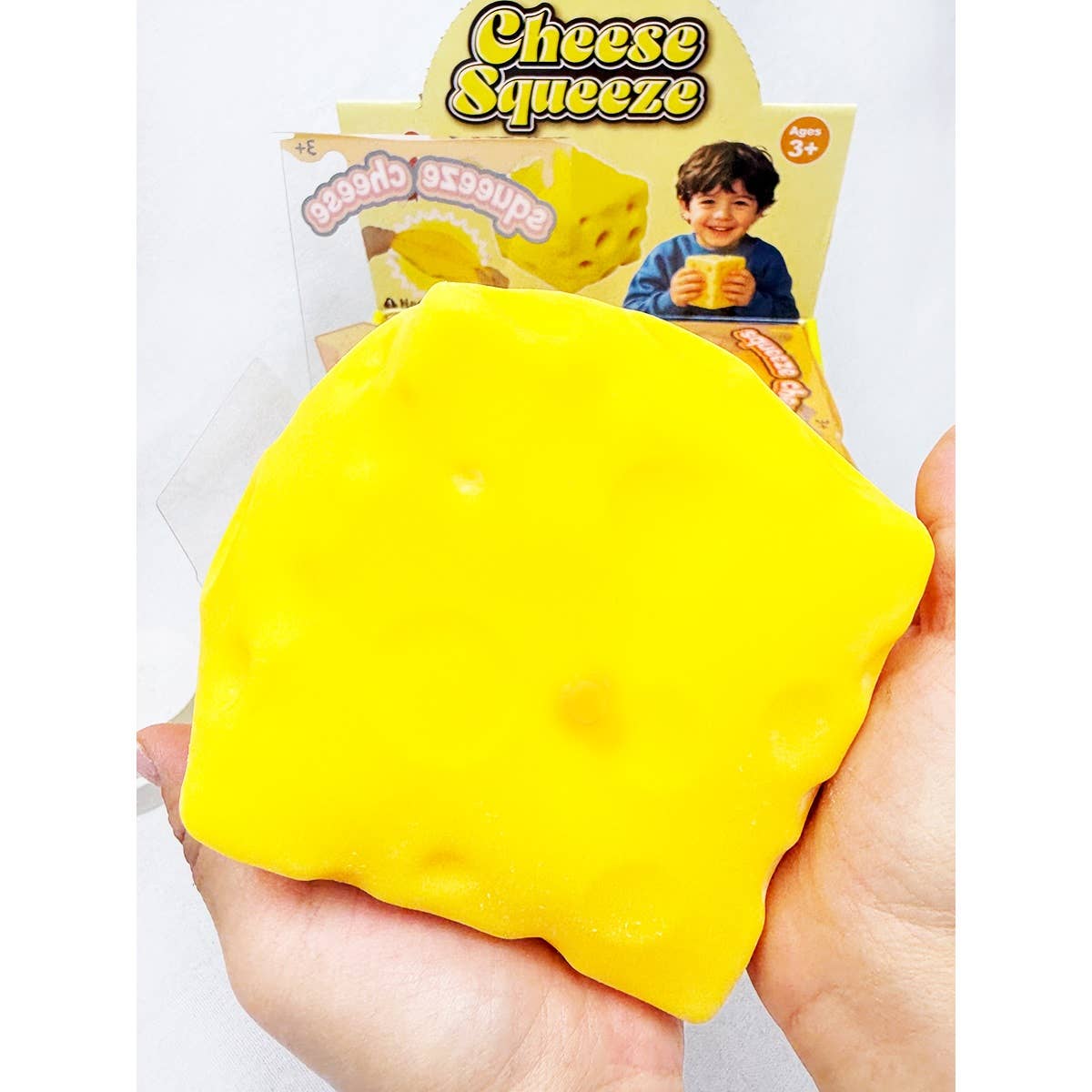 Viral Jumbo Cheese Squishy Toy