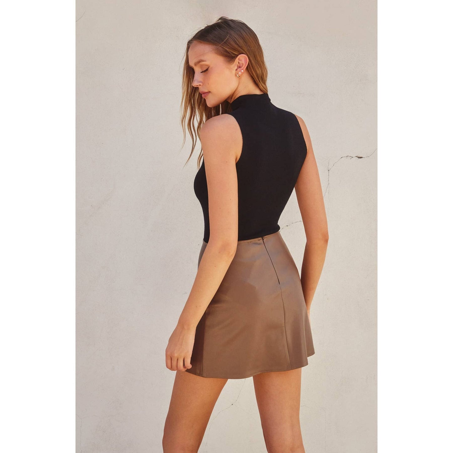Turtleneck Tank Knitted Bodysuit