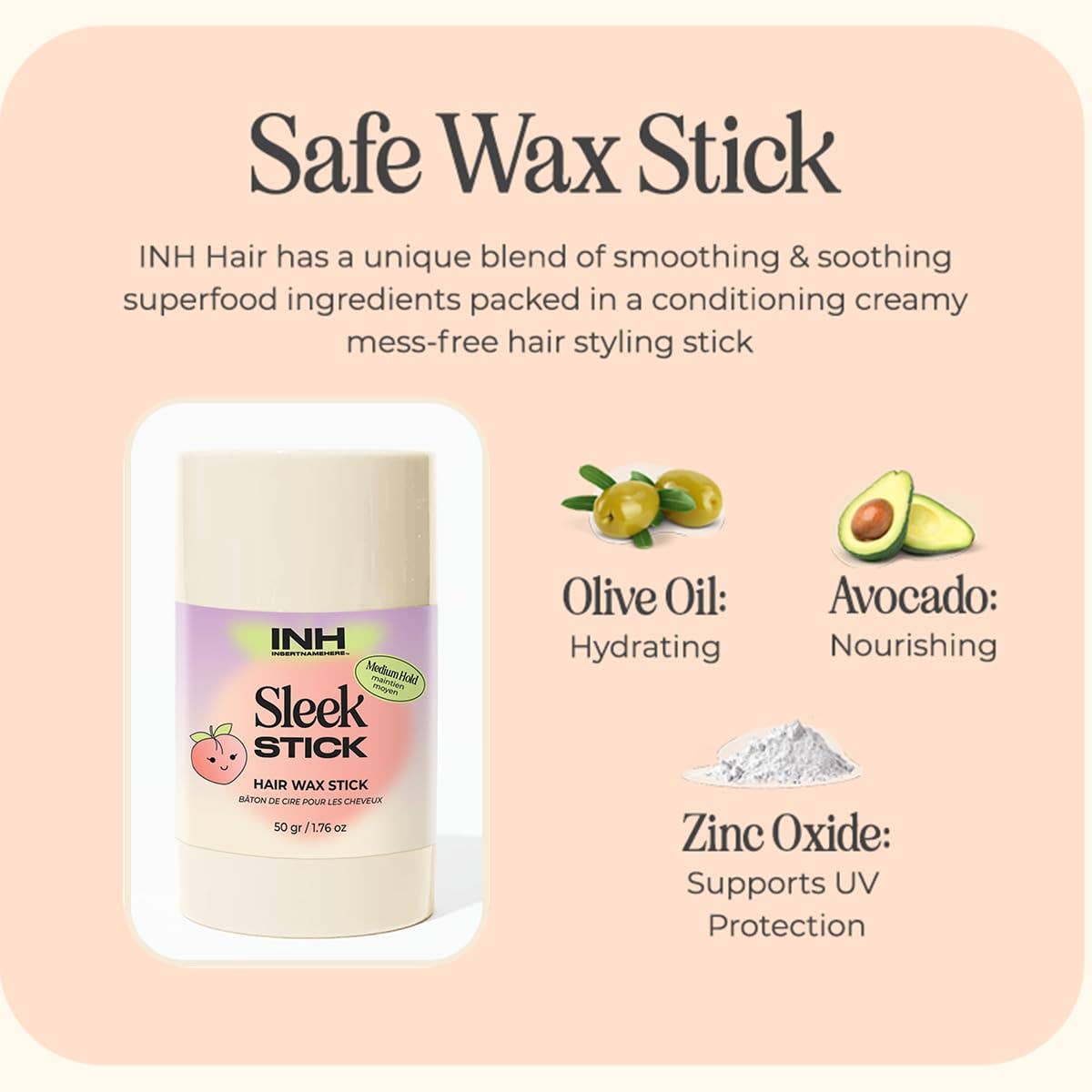 Sleek Stick | finishing & smoothing vegan hair wax stick