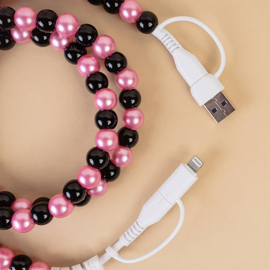 4-in-1 Beaded Charging Cable