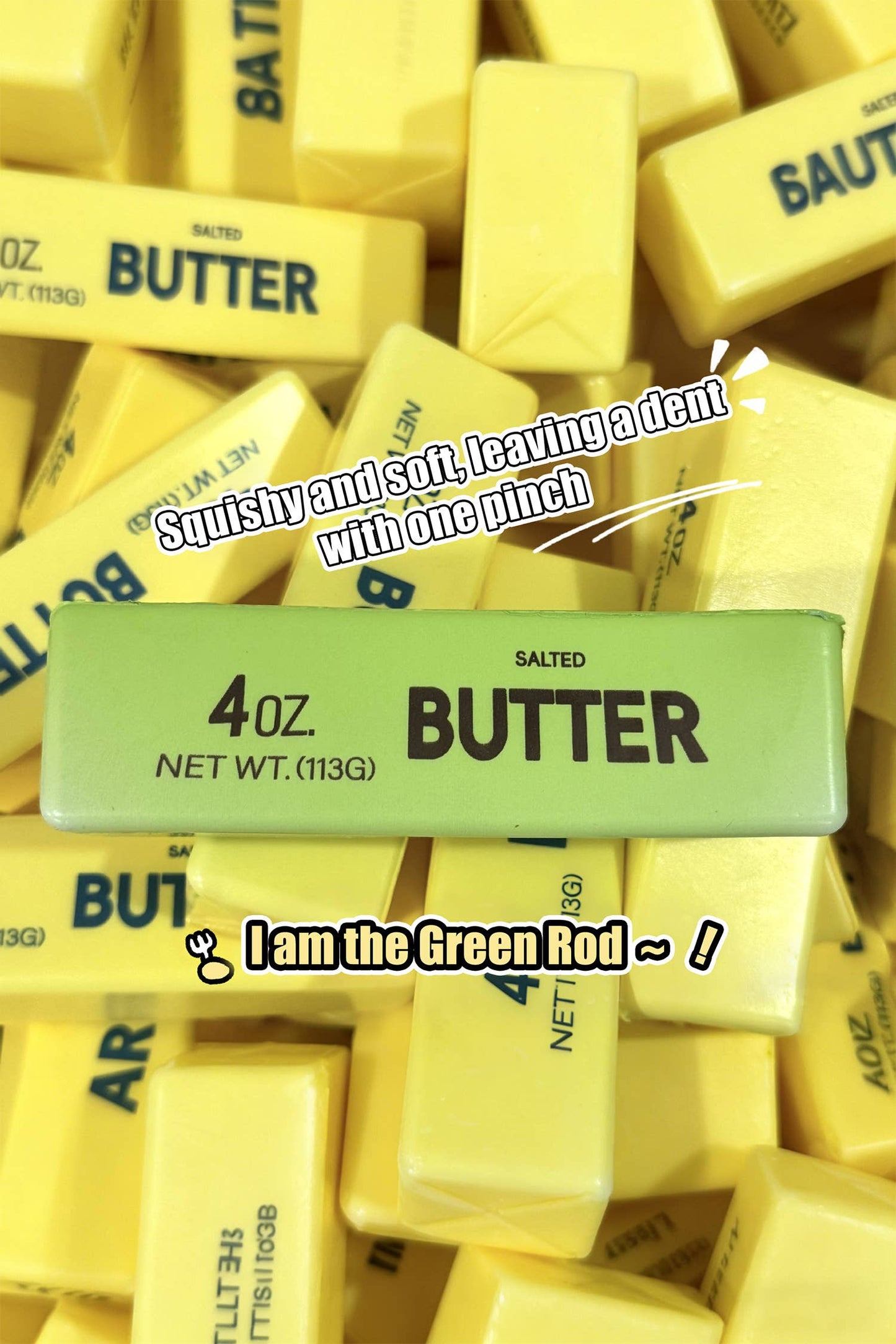 Slow Rising Stress Relief Sensory Butter Sticker Squishy