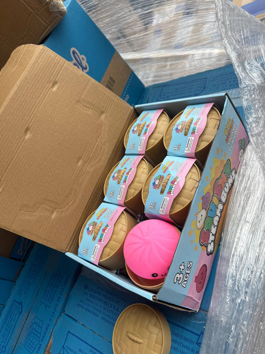 Squishy Solid Color Dumplings Toy; Trending; HOT; Bun