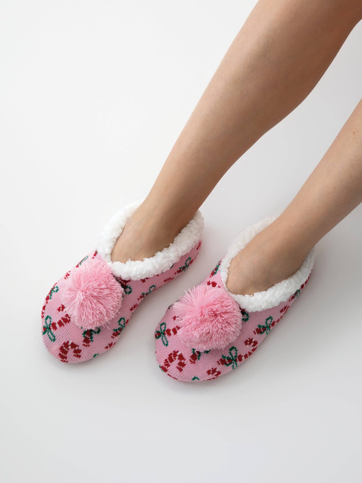 ARYA CANDY CANE SLIPPERS, PINK