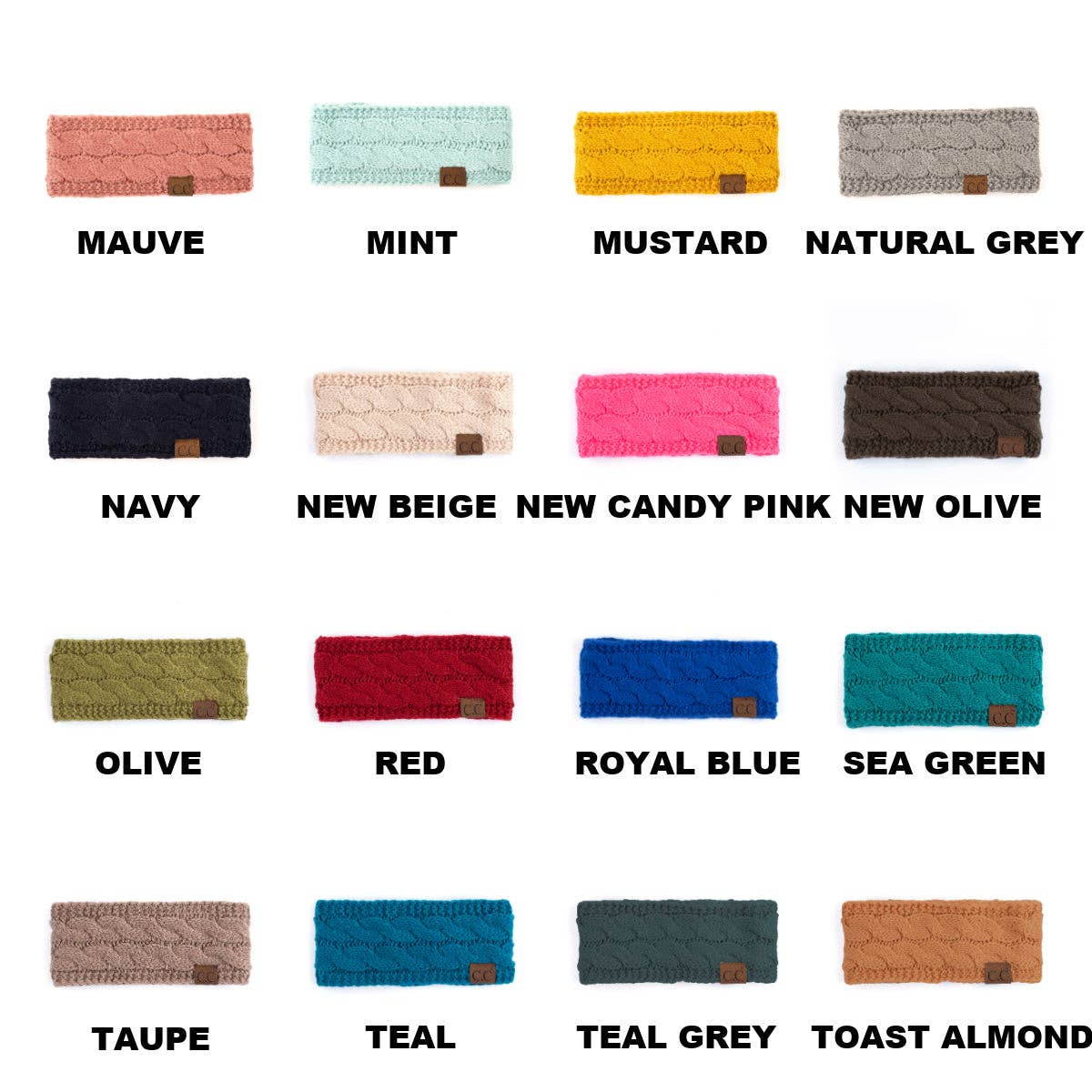 CC Cable Knit Lined Headwrap