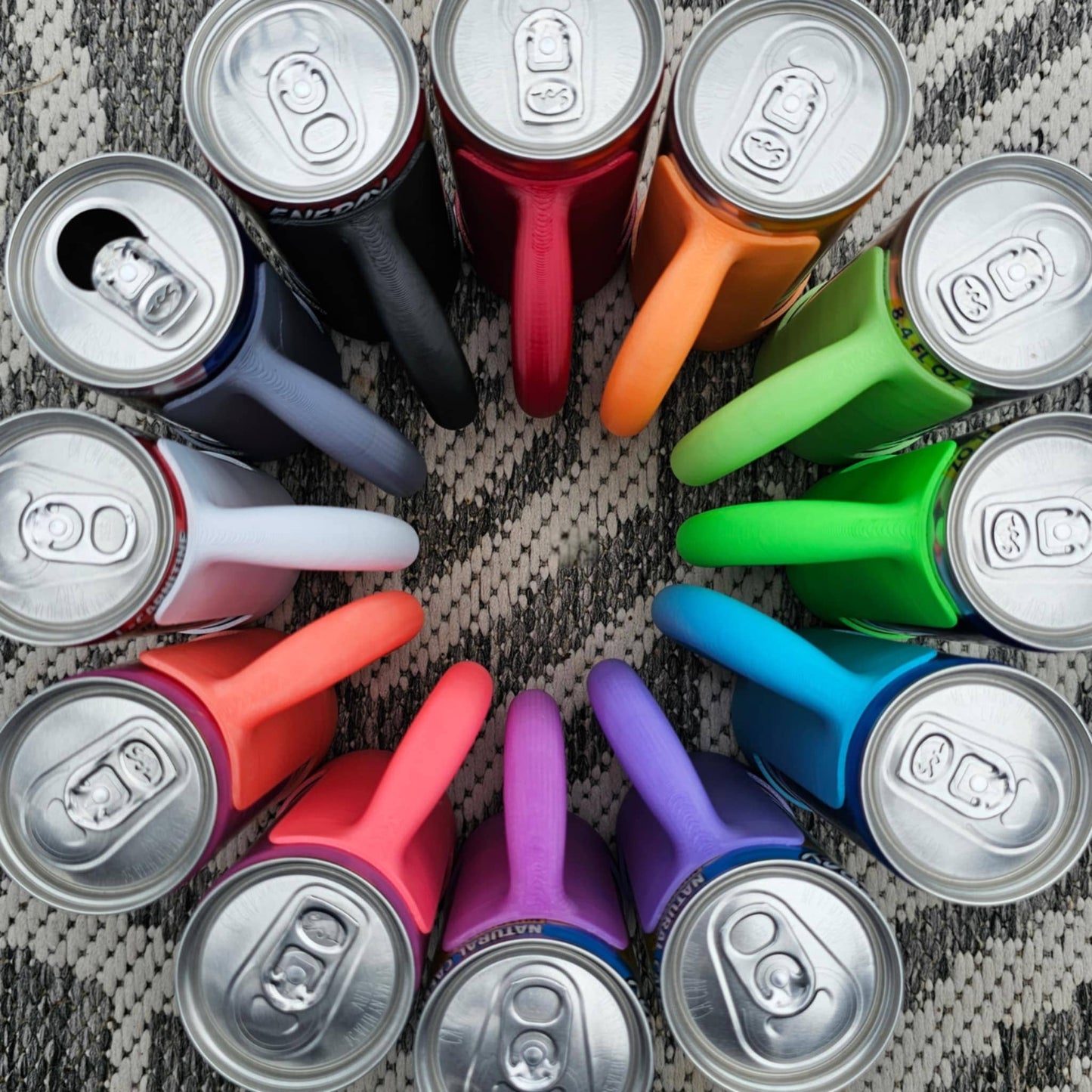 8.4 oz. SMALL Mini Redbull Slim Can Holder Handle
