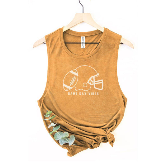 GAME DAY VIBES MINERAL GRAPHIC TANK TOP