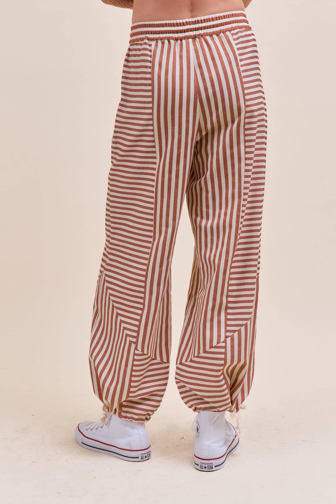 MIXED STRIPES PARACHUTE PANTS