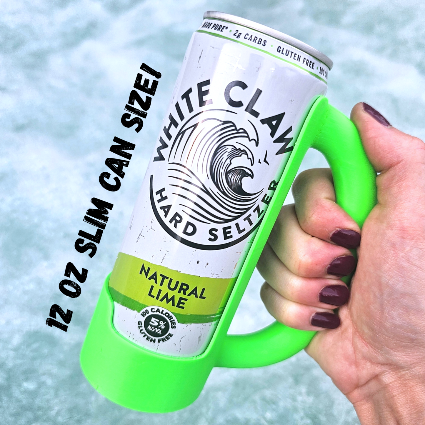 12 oz Slim Can Holder Handle Redbull, Alani Nu, White Claw