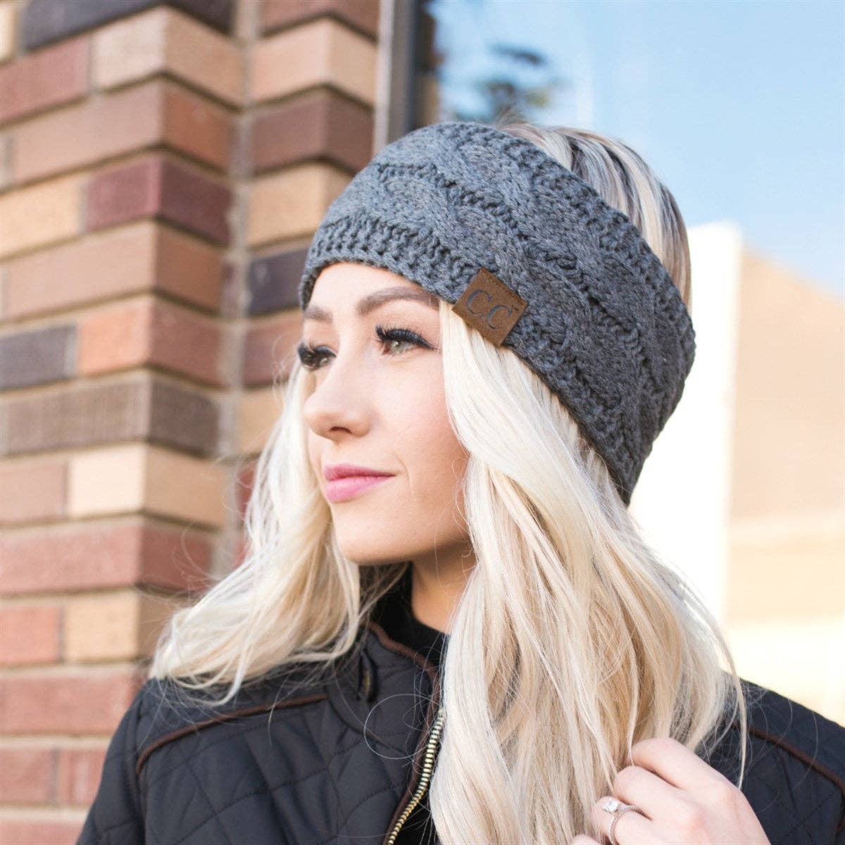 CC Cable Knit Lined Headwrap