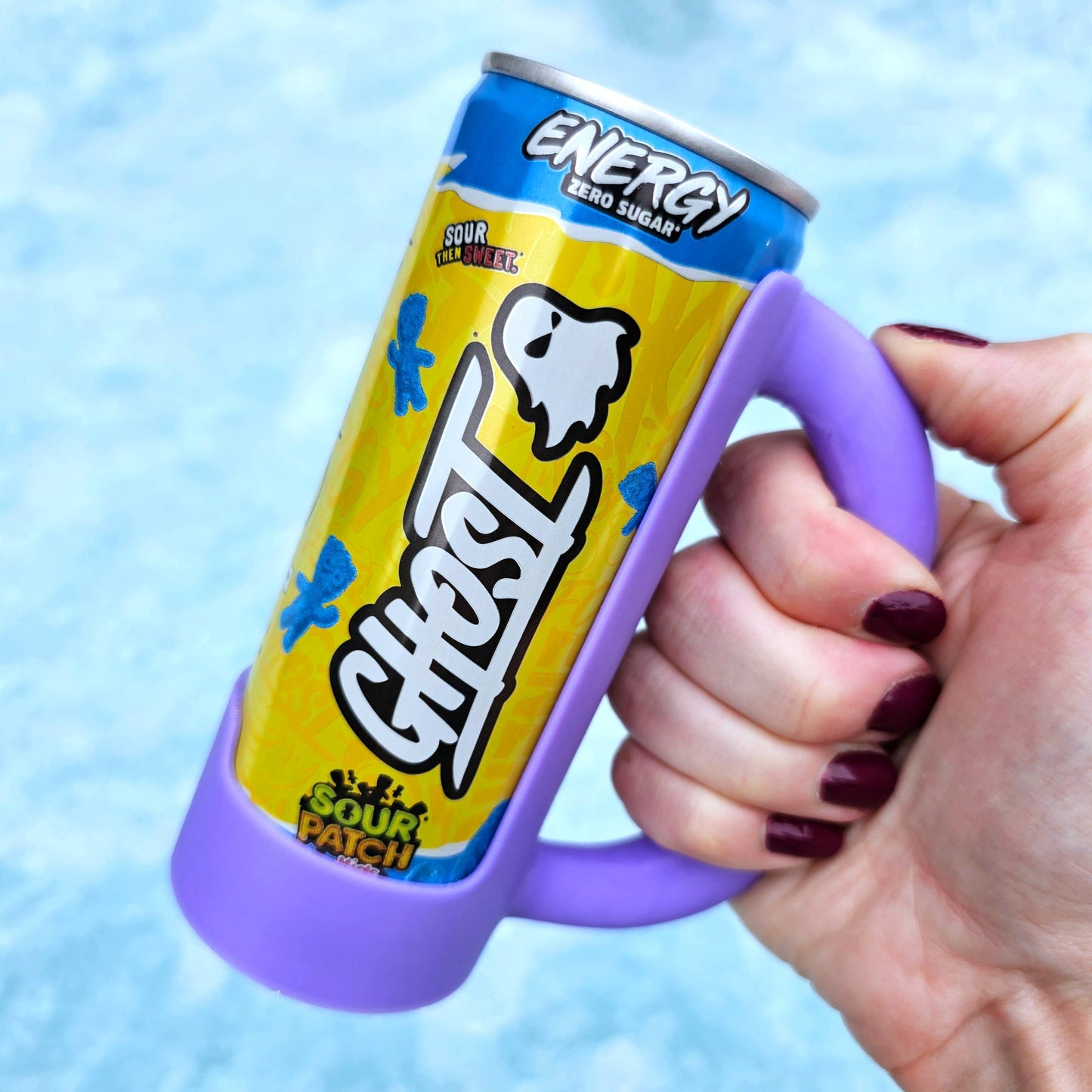 8.4 oz. SMALL Mini Redbull Slim Can Holder Handle