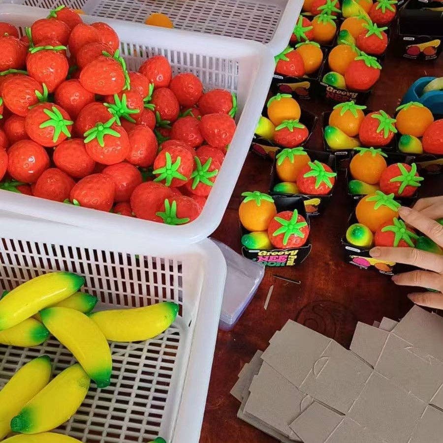 Fruit Party TPR Squishy Toy Set