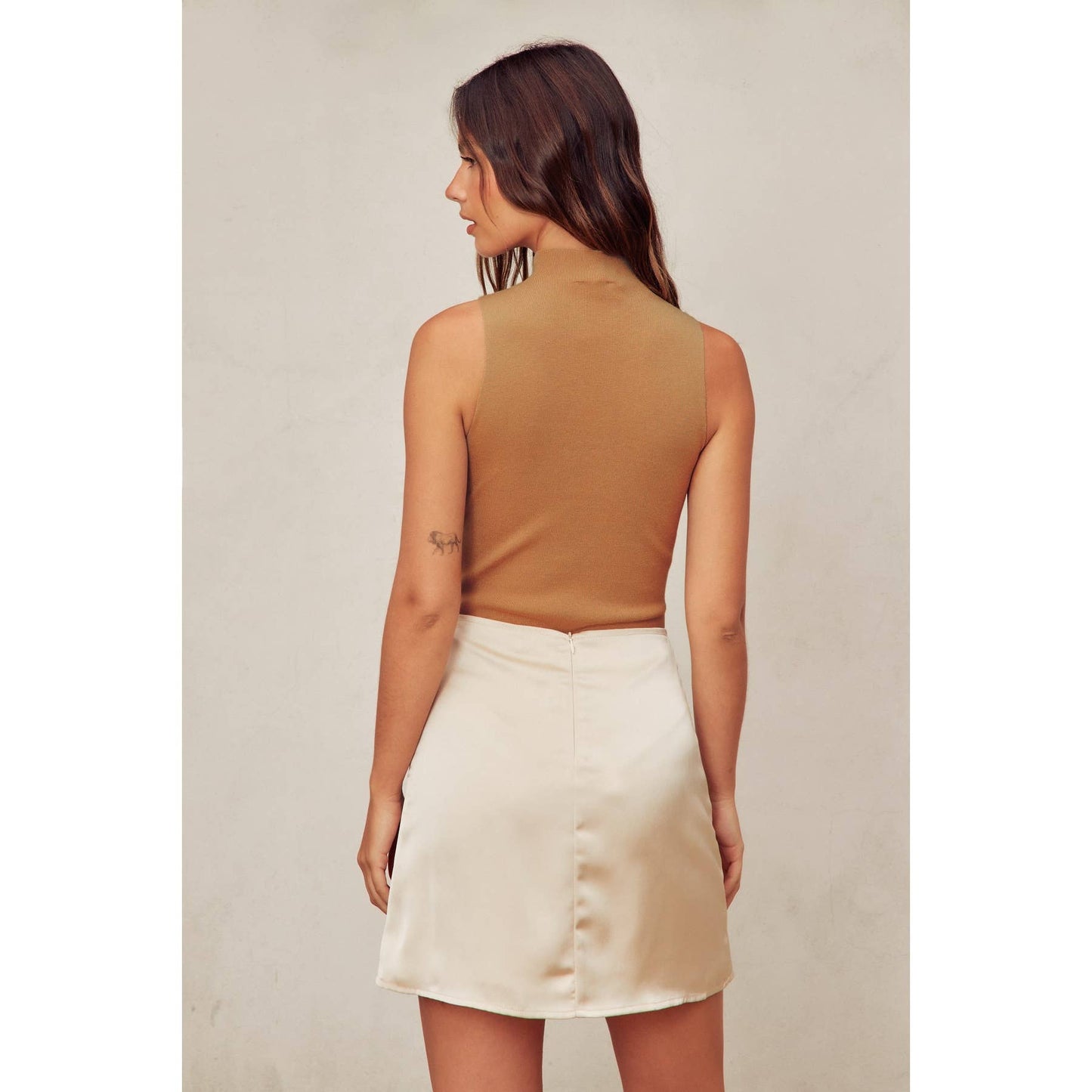 Turtleneck Tank Knitted Bodysuit