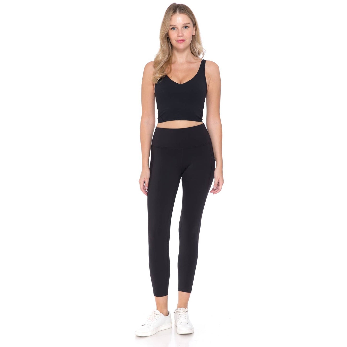 Premium Nylon Activewear Capri Leggings (21" Inseam)