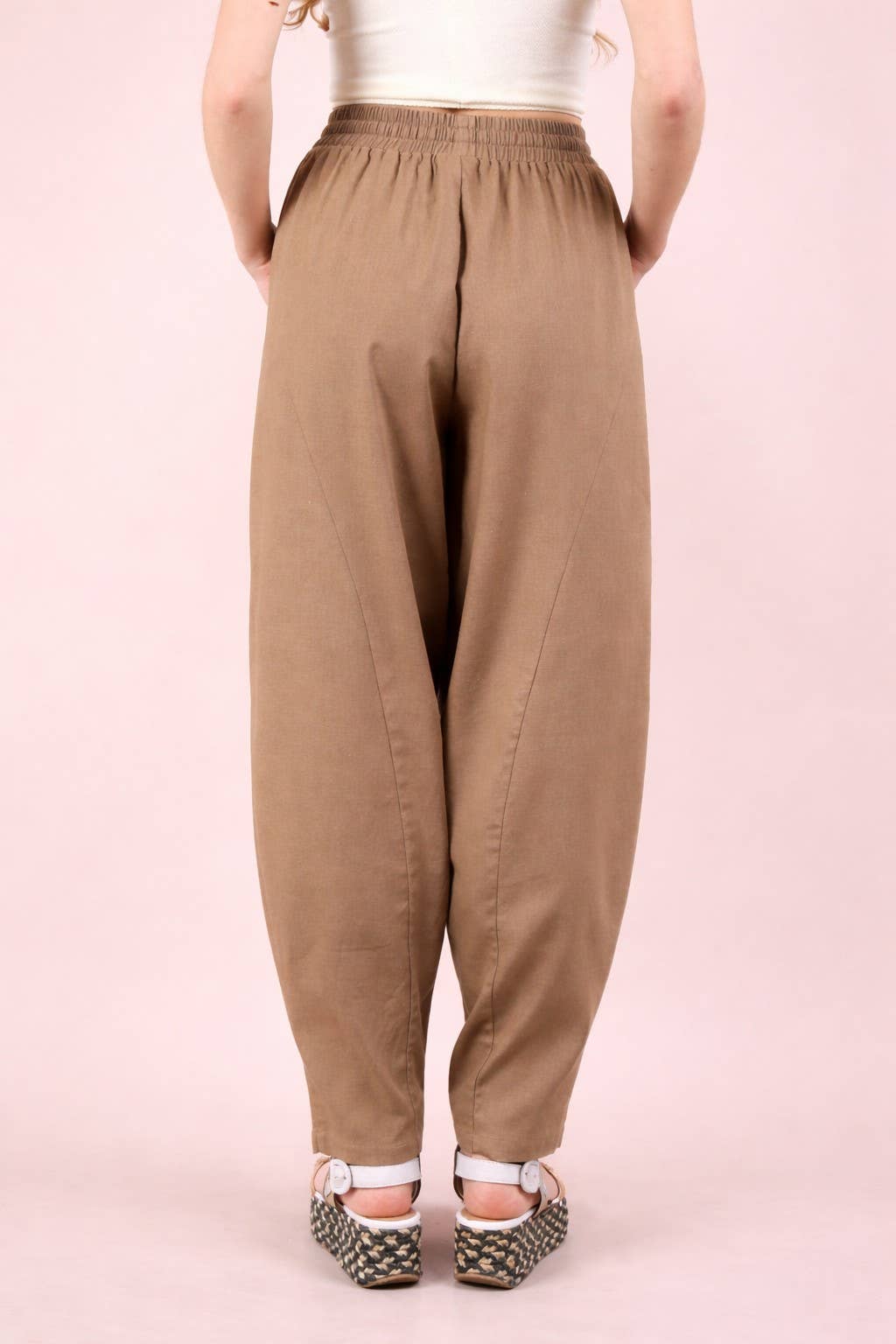 Solid Barrel Comfy Woven Pants
