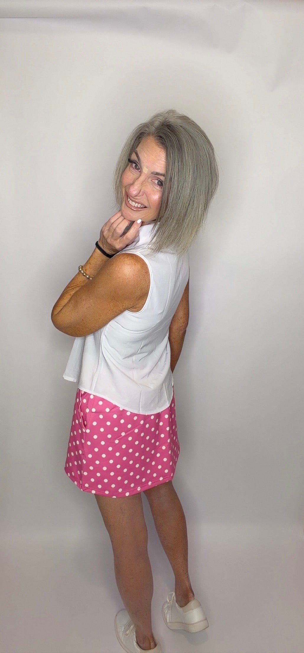 Pink Polka Dot Skort