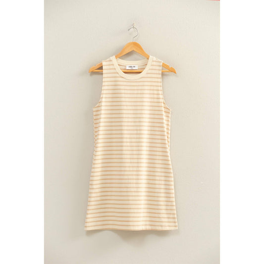Striped Sleeveless Mini Dress