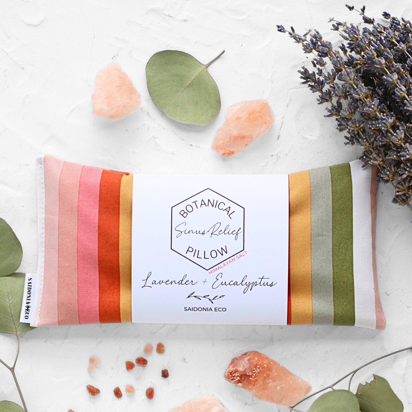 Sinus Relief Pillow Eucalyptus, Lavender + Himalayan Salt