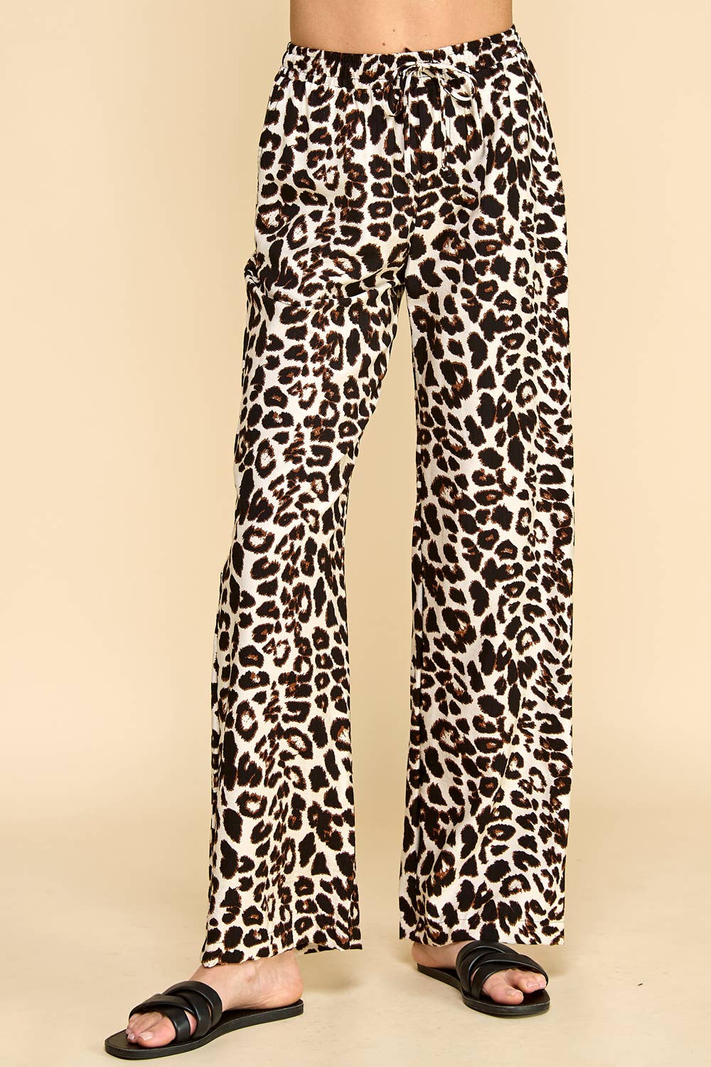 Animal Printed Pants with Pockets