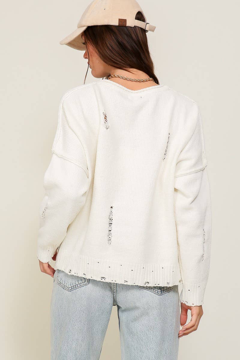 Distressed USA Americana Sweater 2