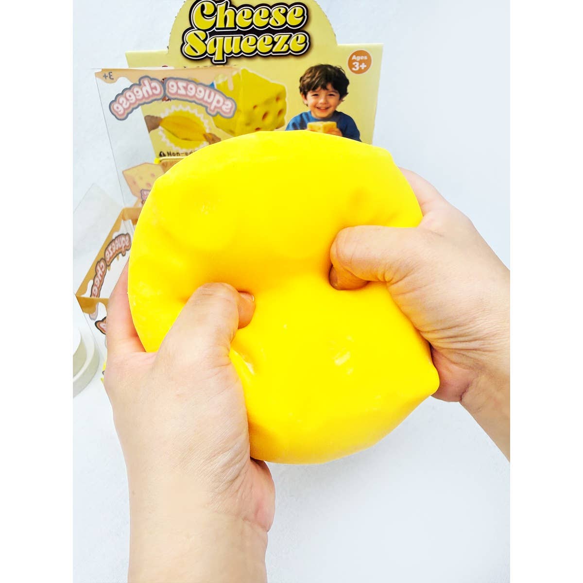 Viral Jumbo Cheese Squishy Toy