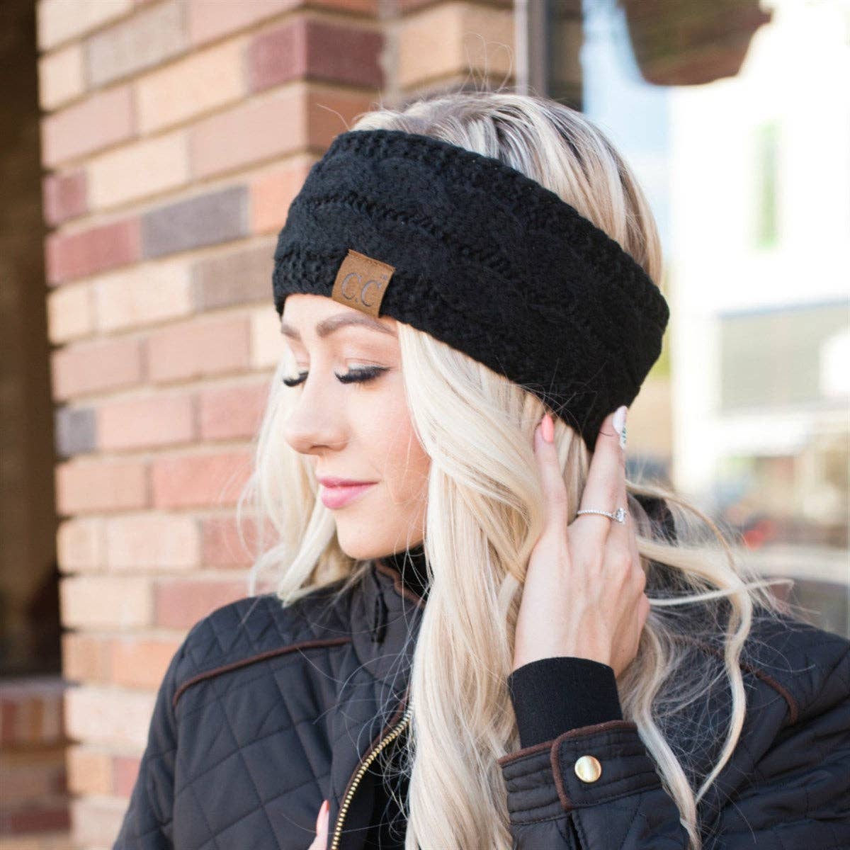 CC Cable Knit Lined Headwrap