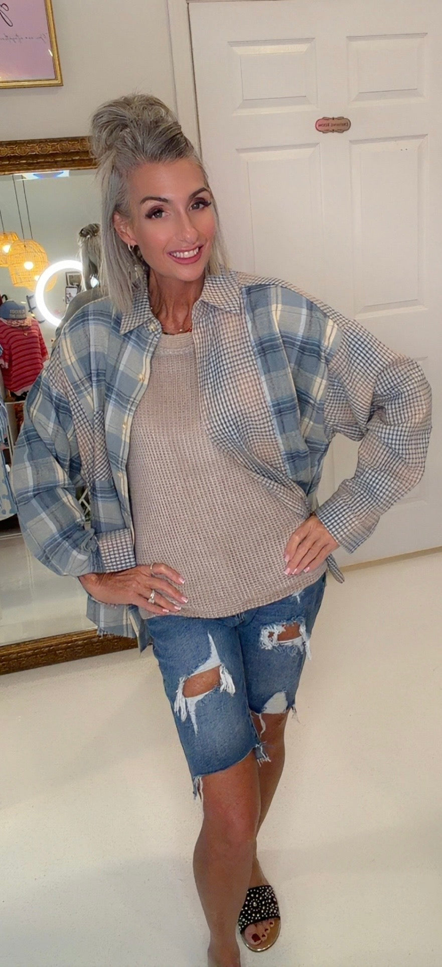 Kambrie Plaid Flannel Shirt