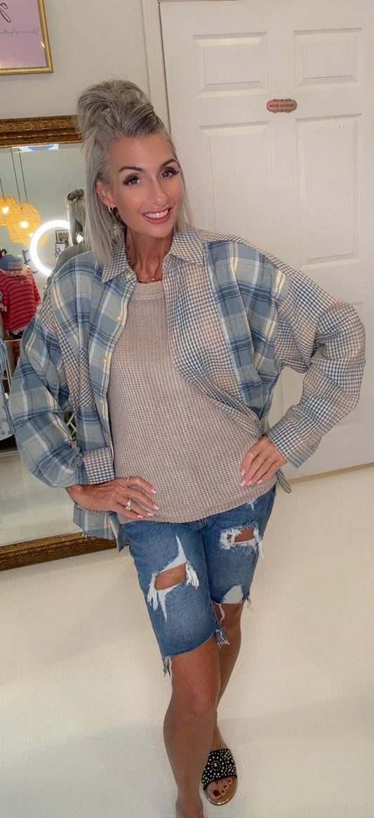 Kambrie Plaid Flannel Shirt