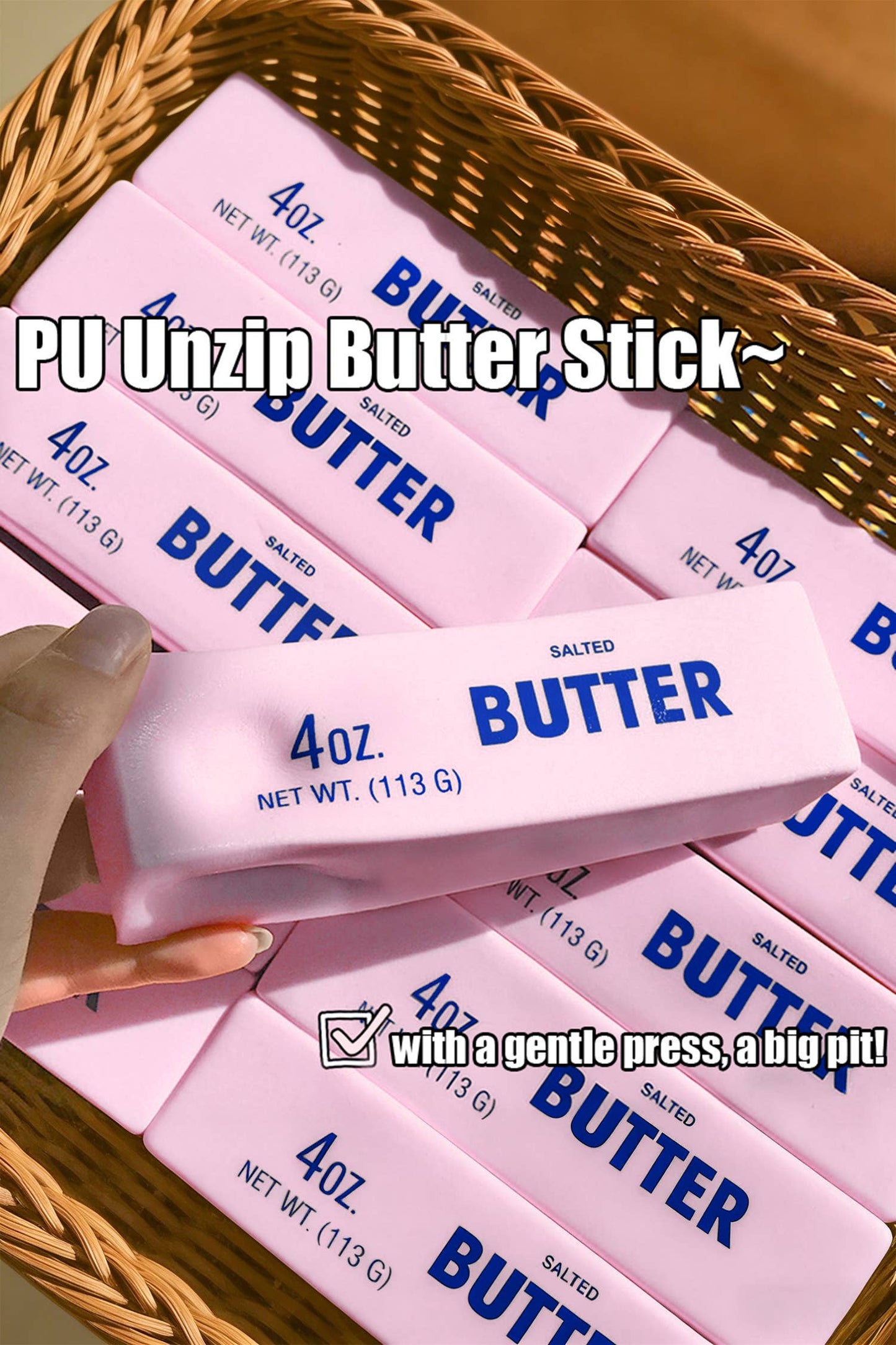 Slow Rising Stress Relief Sensory Butter Sticker Squishy
