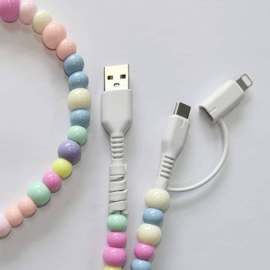 Beaded Phone Charger Cable